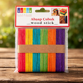 AHŞAP ÇUBUK RENKLİ 51 Lİ SÜDOR KÜÇÜK