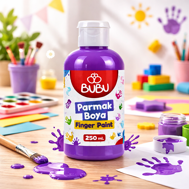 BUBU PARMAK BOYA 250 GR.MOR