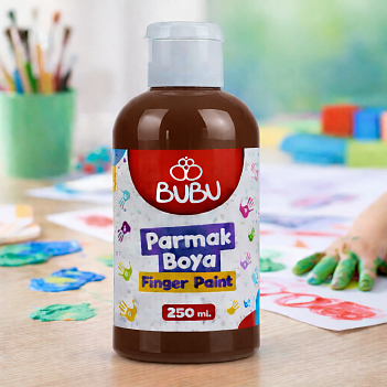 BUBU PARMAK BOYA 250 GR.KAHVERENGİ BUBU PARMAK BOYA 250 GR.KAHVERENGİ
