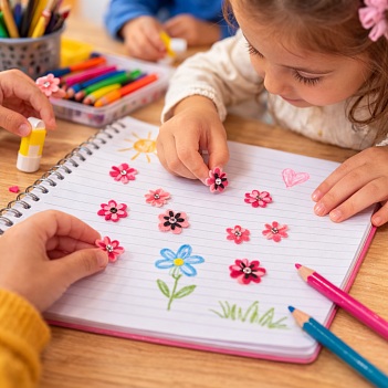 BUBU 3D KEÇE STICKER PEMBELİ ÇİÇEKLER BUBU 3D KEÇE STICKER PEMBELİ ÇİÇEKLER
