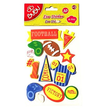 BUBU EVA STICKER 3D FOOTBALL BUBU EVA STICKER 3D FOOTBALL