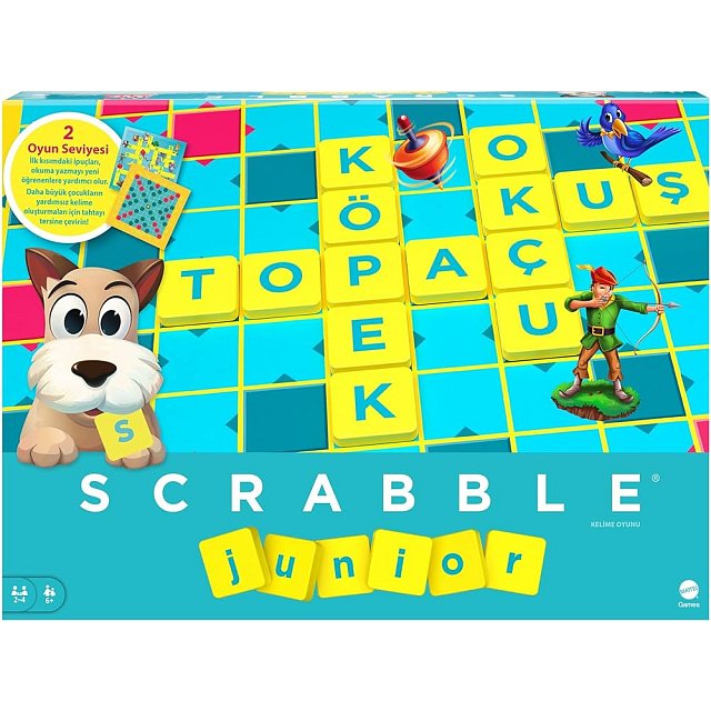 SCRABBLE JUNIOR TURKCE MATTEL Y9733 SCRABBLE JUNIOR TURKCE MATTEL Y9733