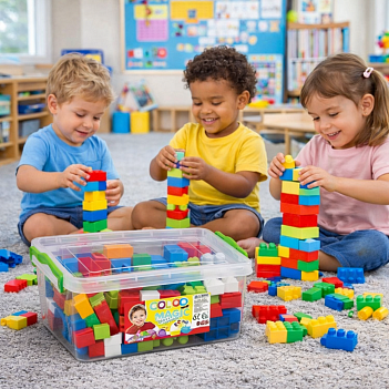 LEGO SANDIKTA BUYUK RENKLI BLOKLAR 85 PCS