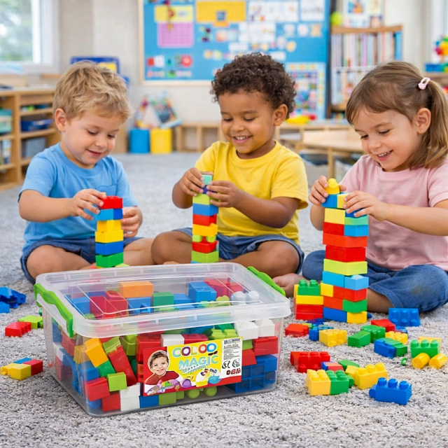 LEGO SANDIKTA BUYUK RENKLI BLOKLAR 85 PCS LEGO SANDIKTA BUYUK RENKLI BLOKLAR 85 PCS