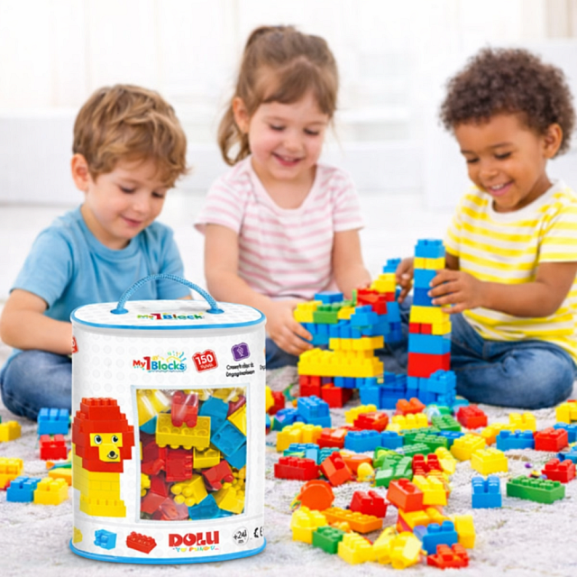 DOLU BASKILI TORBADA MINI BLOKLAR 150 PARÇA DOLU BASKILI TORBADA MINI BLOKLAR 150 PARÇA