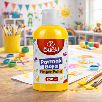 BUBU PARMAK BOYA 250 GR.SARI BUBU PARMAK BOYA 250 GR.SARI