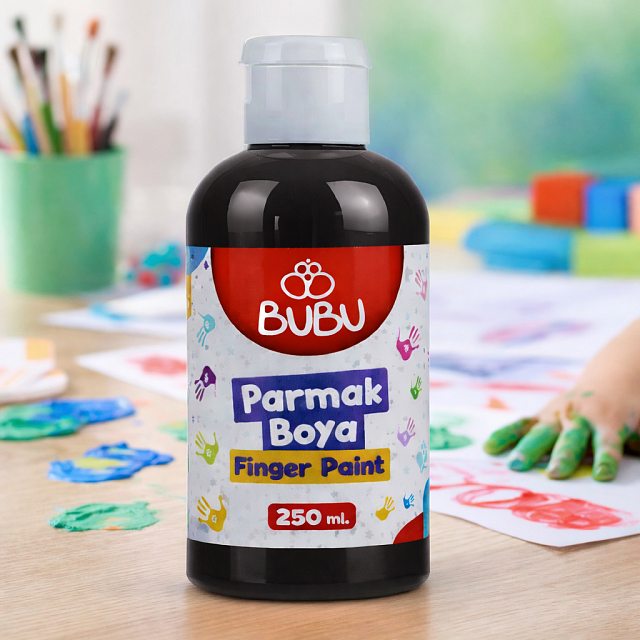 BUBU PARMAK BOYA 250 GR.SİYAH BUBU PARMAK BOYA 250 GR.SİYAH