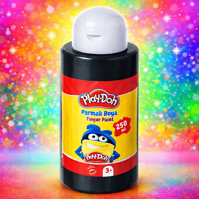 PLAYDOH PARMAK BOYA 500 GR SİYAH PLAYDOH PARMAK BOYA 500 GR SİYAH