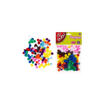 Ponpon 1 Cm 200`lü Karma 10 Renk Ponpon 1 Cm 200`lü Karma 10 Renk