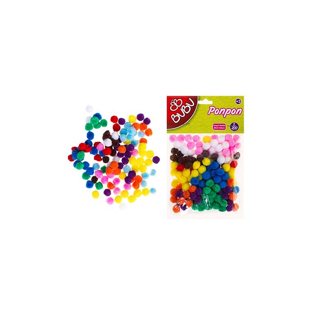 Ponpon 1 Cm 200`lü Karma 10 Renk Ponpon 1 Cm 200`lü Karma 10 Renk