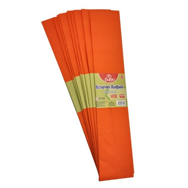 Krapon Kağıdı 10lu Turuncu 50x200 Cm Krapon Kağıdı 10lu Turuncu 50x200 Cm