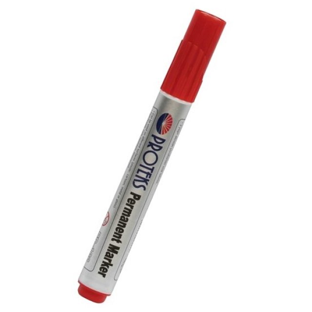 Proteks Permanent Marker 10 Mm Kirmizi Proteks Permanent Marker 10 Mm Kirmizi