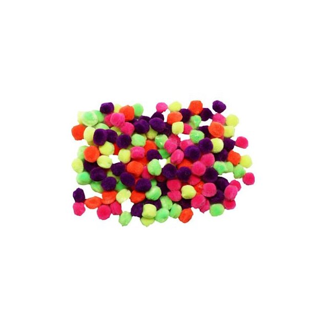 Bubu Ponpon Fosforlu 1cm 200lü Karma Bubu Ponpon Fosforlu 1cm 200lü Karma