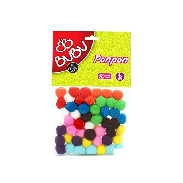 Ponpon 3 Cm 50`li Karma Ponpon 3 Cm 50`li Karma