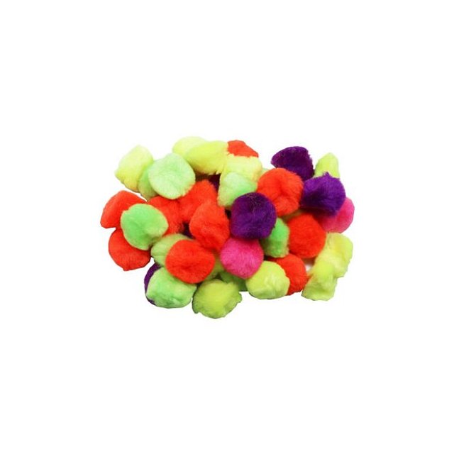 Fosforlu Ponpon 3 Cm 50`li Karma Fosforlu Ponpon 3 Cm 50`li Karma