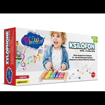 Ksilofon Metal 8 Notali Kutuda Ksilofon Metal 8 Notali Kutuda