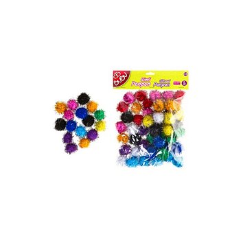 Bubu Ponpon 3 Cm Simli 50 Li Bubu Ponpon 3 Cm Simli 50 Li