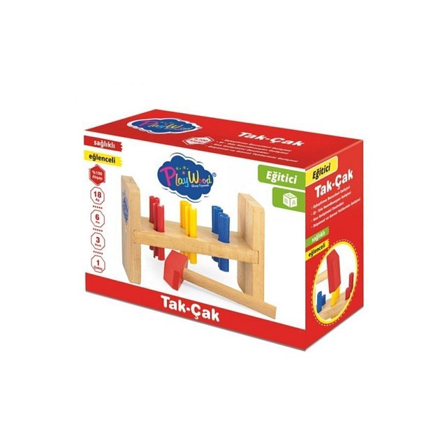 Playwood Tak Çak Ahşap Çocuk Oyuncağı Playwood Tak Çak Ahşap Çocuk Oyuncağı