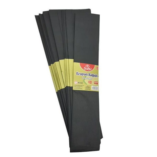 Krapon Kağıdı 10lu Siyah 50x200 Cm Krapon Kağıdı 10lu Siyah 50x200 Cm