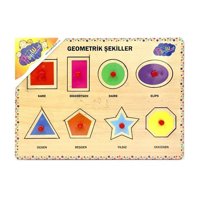 Geometrik Şekiller Tutmali Ahşap Playwood Geometrik Şekiller Tutmali Ahşap Playwood