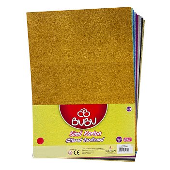 Bubu Simli Fon Kartonu 50x70cm 10lu Bubu Simli Fon Kartonu 50x70cm 10lu