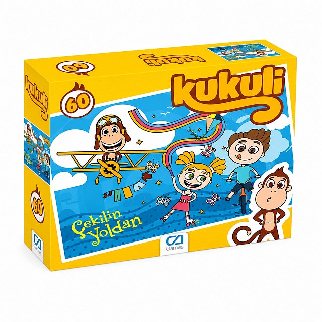 Kukuli Çocuk Puzzle Yapboz Eğitici 60 Parça